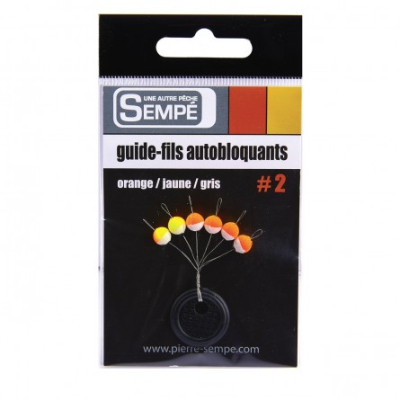 Guide fils auto-bloquants rond Jaune-Orange-Gris