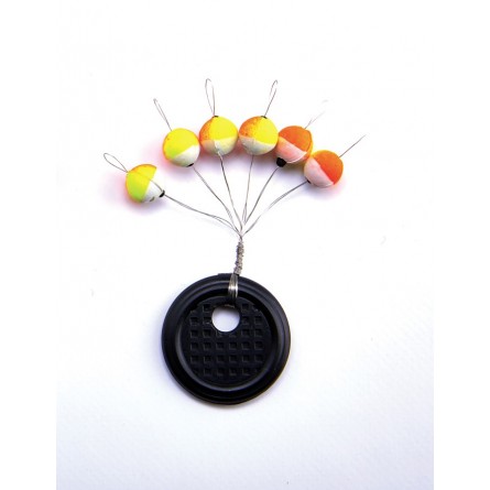 Guide fils auto-bloquants rond Jaune-Orange-Gris