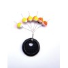 Guide fils auto-bloquants rond Jaune-Orange-Gris