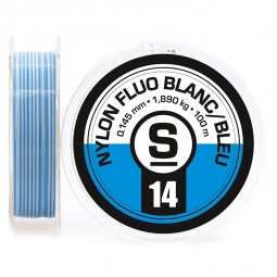 Nylon fluo Bleu-Blanc