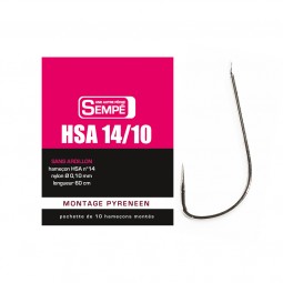 Snelled hook HSA