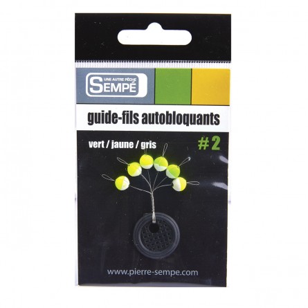 Guide fils auto-bloquants rond Jaune-Vert-Gris