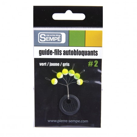 Guide fils auto-bloquants rond Jaune-Vert-Gris